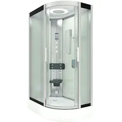 Dampfdusche Sauna Dusche Duschkabine D60-70M3R 80x120 cm ohne 2K Scheiben Versiegelung
