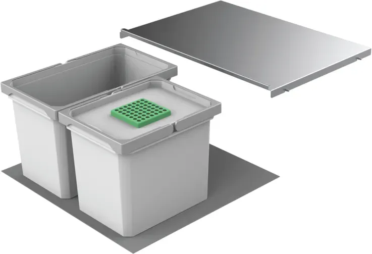 Naber 8012465 Cox® Box 275 S/600-2 Bio Abfallsammelsystem, hellgrau Cox® Box ...