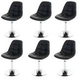 MCW Esszimmerstuhl A60 Kunstleder schwarz 6er Set