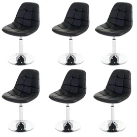 MCW Esszimmerstuhl A60 Kunstleder schwarz 6er Set