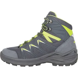 Lowa Innox Pro GTX Junior (Synthetik/Textil, wasserdicht) 2024 stahlblau/limegrün Kinder