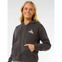 Rip Curl La Paloma Relaxed Reißverschlusspullover - Washed Black