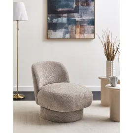 Beliani Drehsessel AYLO Bouclé 0 x 0 x 0 cm Taupe