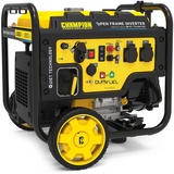 Champion Power Equipment Stromaggregat Duel Fuel Generator Benzin + Gas (Nennleistung 3500 W, Stromerzeuger mit Elektrostart, Quick Touch Bedienfeld, Eco Modus) CPG4000DHY-DF-EU