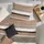 Hahn Haustextilien Mako-Satin Gestreift Beige-Grau 135 x 200 cm + 80 x 80 cm