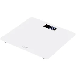 Adler AD 8157 Personenwaage digital weiß Badezimmerwaage 150kg LCD Automatische Abschaltung