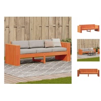 vidaXL Gartensofa 3-Sitzer Wachsbraun 189x60x62 cm Massivholz Kiefer