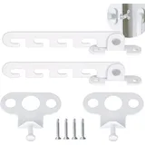 Ersandy 2-teiliger Fensterheber Für Drehkippfenster, Fensterstopper, Inklusive 4 Schrauben, Wetterfeste Fensterverriegelung Zur Regulierung Der Fensteröffnung (weiß)