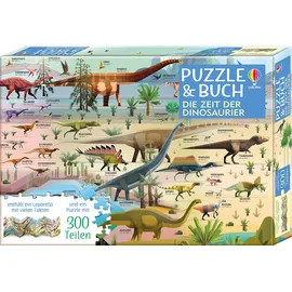 Usborne Verlag Puzzle & Buch: Die Zeit der Dinosaurier