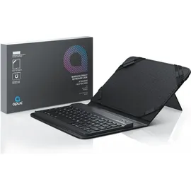 Aplic Bluetooth-Tastatur inkl. Kunstledercase für 9-10" Tablets ideal für den mobilen Transport