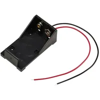 TRU Components TC-13220592 Batteriehalter 1x 9 V Block Kabel