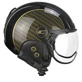 Unisex skihelm Schwarz Perlgold M