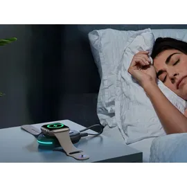 Joyroom Jr-W09 Magnetisches kabelloses Uhrenladegerät, 2500 mAh, Powerbank mit 3-w-apple-watch-ladegerät Und Usb-c-kabel – Schwarz