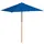 vidaXL Sonnenschirm mit Holzmast 150 x 200 cm Blau