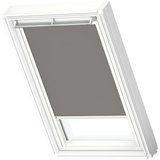 VELUX Dachfensterrollo DKL PK10 0705SWL (Farbe: Grau - 0705SWL, Farbe Schiene: Weiß, Manuell)