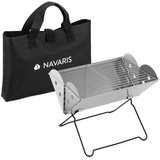 Klappbarer BBQ-Grill 35x26,5x24,5 cm Holzkohle Grill aus Edelstahl Klappgrill