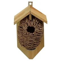 Esschert Design | Nistkasten Nistbeutel Zaunkönig | Seegras | 26x15x10 cm