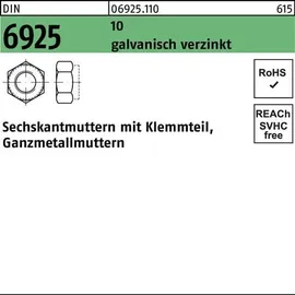 F. REYHER Nchfg. GmbH & Co. KG DIN 6925/ISO 7042 Selbstsichernde Sechskantmutter M 14 x 2 Stahl galvanisch verzinkt