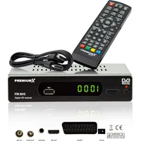 Premium X PremiumX Kabelreceiver DVB-C FTA 531C Digital FullHD SCART HDMI USB Mediaplayer, TV-Receiver Kabel-Fernsehen