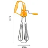 Handrührgerät Aus Edelstahl – Handmixer – Milchmixer – Küchenhelfer (orange) – Crezuo