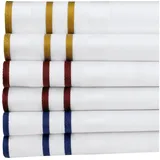Taschentuch Herren-Taschentücher 6er-Pack, Streifen blau|braun|rot|weiß