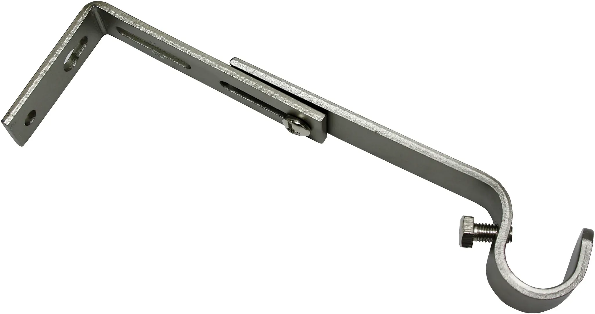 Träger GARDINIA "Memphis", silber (edelstahlfarben), Gardinenstangenhalterungen, Serie Einzelprogramm Memphis Ø 16 mm