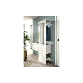 VCM VAGA Garderobenschrank 104x190x36 cm weiß