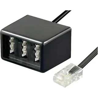 goobay TAE Adapter NFN-RJ45 0,2m,sw,St/Bu 68024