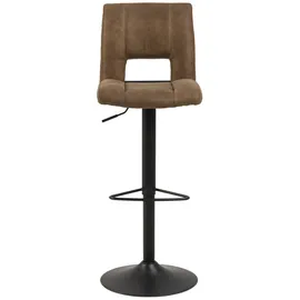 Actona Barhocker 41,5 x 115 x 52 cm Hellbraun/Schwarz