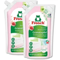 Frosch Weichspüler Granatapfel 1 Liter pflegend mit Granatapfel (2er Pack)