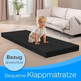 eloneo Klappmatratze 65 x 195 cm H2 Baumwolle/Polyester