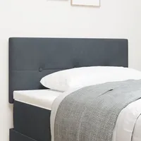VidaXL Kopfteil mit Knopfheftung Dunkelgrau 80 cm Samt