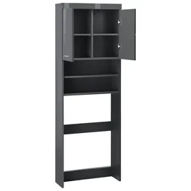 WELLTIME Avena Waschmaschinenumbauschrank 63 x 187 x 24 cm Grau