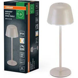 Osram ENDURA STYLE TABLE Außenleuchte, 2,5W, 200lm, beige, Tischleuchte, für den Außenbereich mit Farbwechsel- und Dimmfunktion 2.50 W 200 lm -