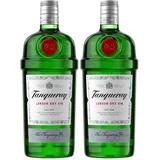 Tanqueray London Dry Gin | 43,1% Vol | 700ml (Packung mit 2)