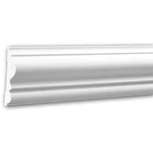 PROFHOME DECOR Wand- und Friesleiste 2 m Weiß 200 x 1,9 x 8,2 cm