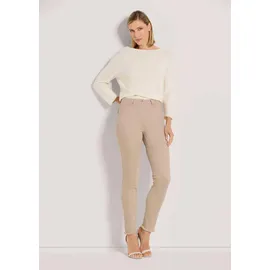Madeleine Mid Waist Skinny-Hose mit Fransen in berber | Gr.: 42