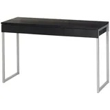 VCM ebuy24 Fula Schreibtisch 3 Schubladen schwarz Esche Dekor.