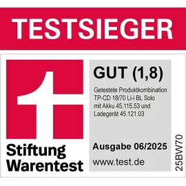 Einhell TP-CD 18/70 ohne Akku + 2 x 3,0 Ah
