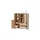 Möbel Boss Highboard 120 x 140 x 40 cm Braun / Grau
