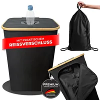 Avelya Pfandflaschen Sammelbehälter | Flaschen Organizer mit integrierten Reißverschluss