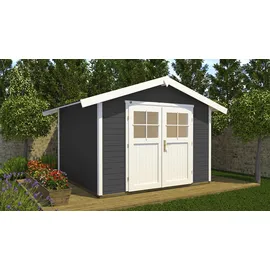 Weka Gartenhaus 122 2,4 x 2,35 m anthrazit