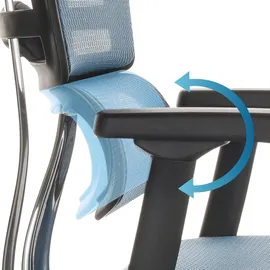 HJH Office Ergohuman Gen2 Netzstoff Blau