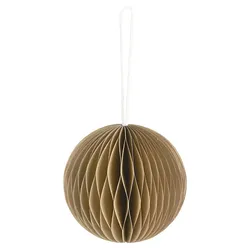 IB Laursen Weihnachtskugel gefaltetes Papier mit Magnetverschluss, Kugel, braun