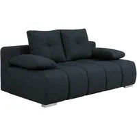 Schlafsofa - deepblue - Boxspringfederung - inkluisve Kissen