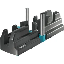 WOLFCRAFT Schmiege und Schneidlade - 2 in 1 Gehrungslade aus Stahl zum Schneiden von Fußleisten bis 100 mm hoch (6948200)