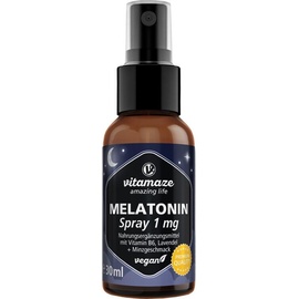 Vitamaze Melatonin 1 mg hochdosiert vegan Spray