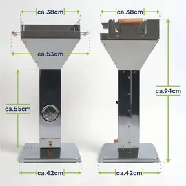 Gravidus Säulengrill 38 x 38 x 93,5 cm edelstahl