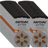 300 x Rayovac Extra Advanced Hörgerätebatterien 312 312AU-6XEMF 50 Blister