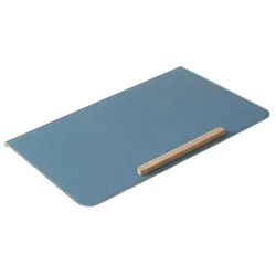 Flexa Schreibtischunterlage Study Lederoptik Blau